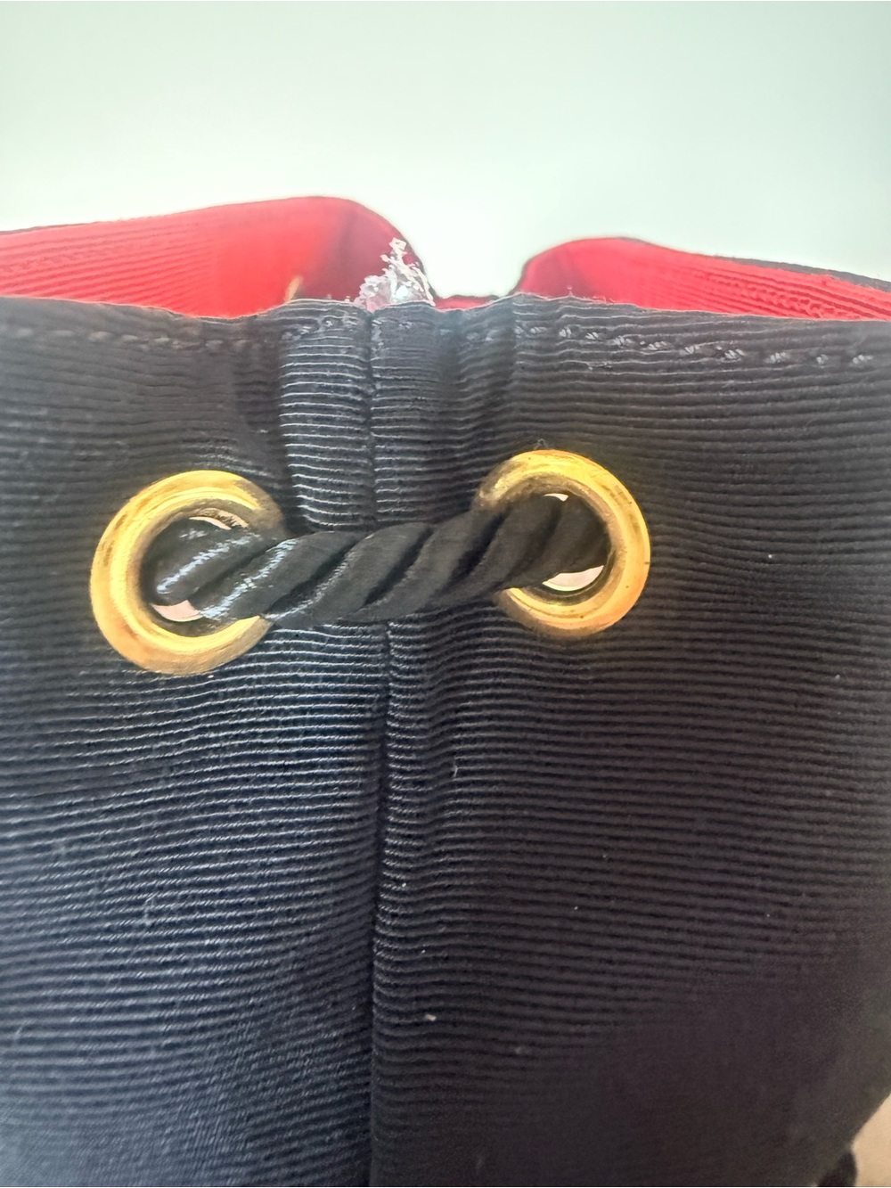Yves Saint Laurent Black Faille Bucket Evening Bag Gold Filigree 1980s MINT - Picture 10 of 14